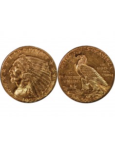 USA, INDIEN - 2 1/2 DOLLARS OR 1925 D DENVER 2