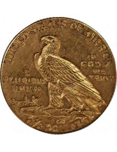 USA, INDIEN - 2 1/2 DOLLARS OR 1910 PHILADELPHIE