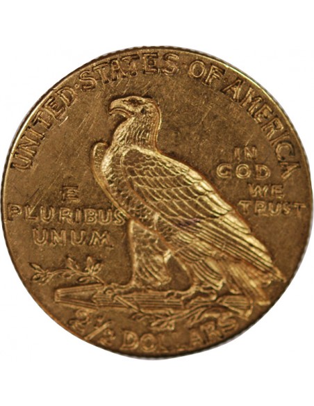 USA, INDIEN - 2 1/2 DOLLARS OR 1910 PHILADELPHIE