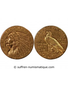 USA, INDIEN - 2 1/2 DOLLARS OR 1910 PHILADELPHIE