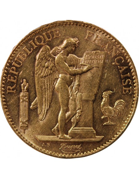 GENIE - 100 FRANCS OR 1908 "Liberté Egalité Fraternité"﻿"﻿
