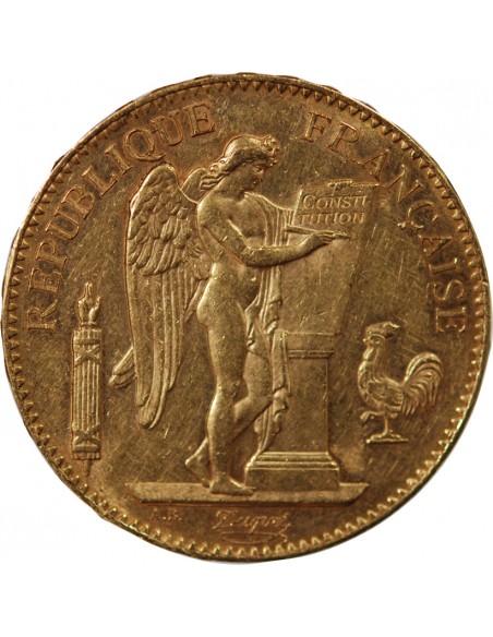 GENIE - 100 FRANCS OR 1900 "Dieu protège la France"﻿