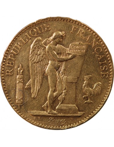 GENIE - 100 FRANCS OR 1879 "Dieu protège la France"﻿