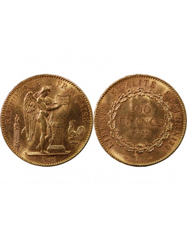 GENIE - 100 FRANCS OR 1912 "Liberté Egalité Fraternité"﻿"﻿