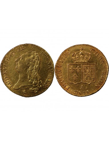 LOUIS XVI - DOUBLE LOUIS D'OR 1786 A PARIS﻿