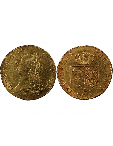 LOUIS XVI - DOUBLE LOUIS D'OR 1786 A PARIS﻿