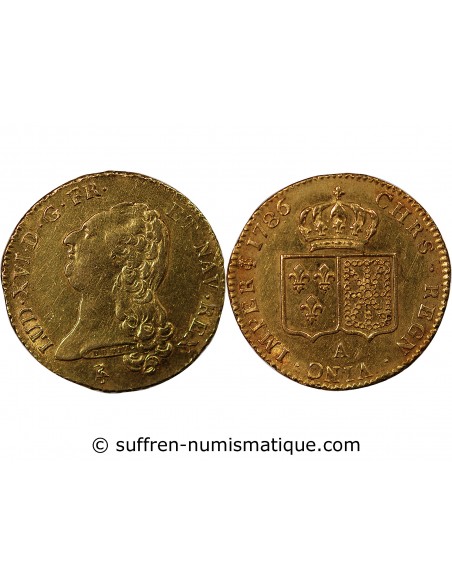 LOUIS XVI - DOUBLE LOUIS D'OR 1786 A PARIS﻿