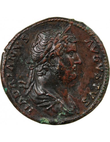 HADRIEN - SESTERCE, IVSTITIA AVG COS III P P - 129 / 130 ROME