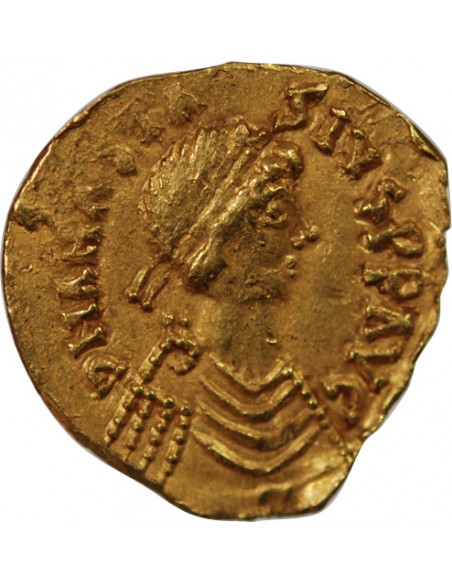 WISIGOTHS - TRIENS PSEUDO-IMPERIAL OR, AU NOM D'ANASTASE, 500-520