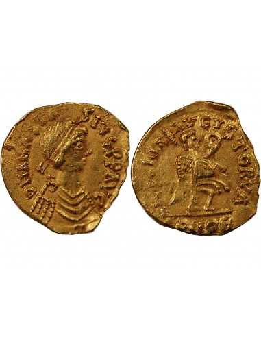 WISIGOTHS - TRIENS PSEUDO-IMPERIAL OR, AU NOM D'ANASTASE, 500-520