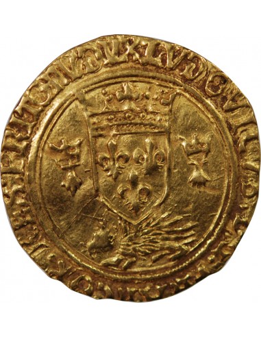 LOUIS XII - ECU D'OR AUX PORCS-EPICS DE BRETAGNE - 1498 / 1515 NANTES