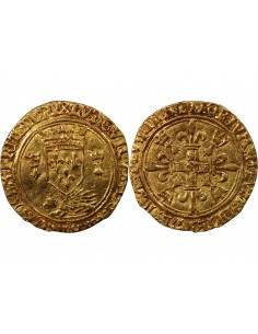 LOUIS XII - ECU D'OR AUX PORCS-EPICS DE BRETAGNE - 1498 / 1515 NANTES 2