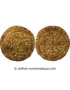 LOUIS XII - ECU D'OR AUX PORCS-EPICS DE BRETAGNE - 1498 / 1515 NANTES