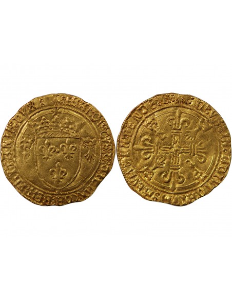 FRANCOIS Ier - ECU D'OR AU SOLEIL DE BRETAGNE - 1515/1540, R RENNES