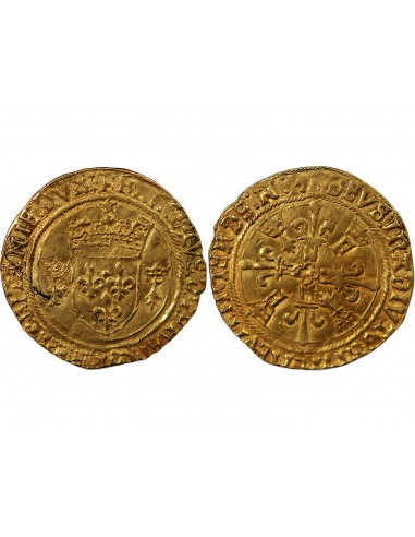 François Ier 1 ecu d'or Or 1515-1540 T Nantes