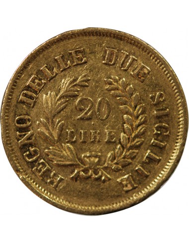 ITALIE, JOACHIM MURAT - 20 LIRE OR 1813 NAPLES﻿