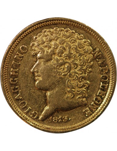 ITALIE, JOACHIM MURAT - 20 LIRE OR 1813 NAPLES﻿