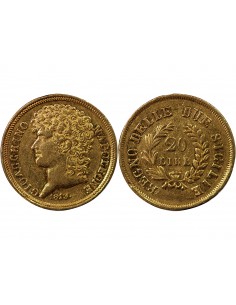 ITALIE, JOACHIM MURAT - 20 LIRE OR 1813 NAPLES﻿ 2