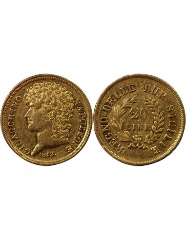 ITALIE, JOACHIM MURAT - 20 LIRE OR 1813 NAPLES﻿