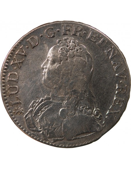 LOUIS XV - ECU AUX RAMEAUX D'OLIVIER - 1726 T NANTES