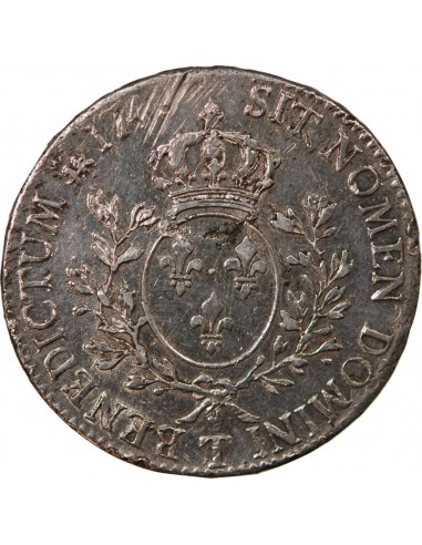 LOUIS XV - ECU AUX RAMEAUX D'OLIVIER - 1726 T NANTES