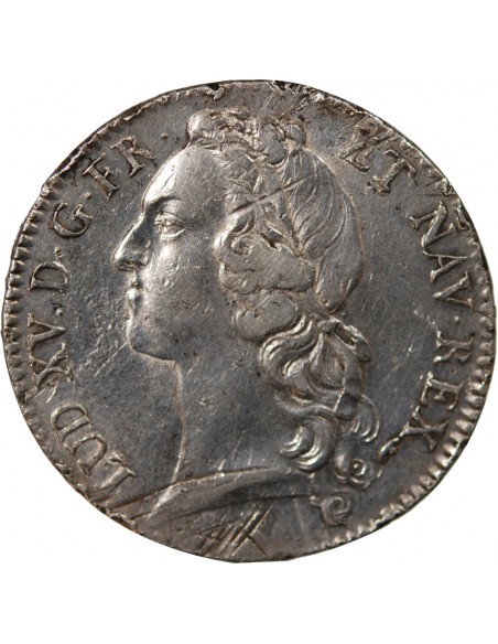 LOUIS XV - ECU AUX RAMEAUX D'OLIVIER - 1726 T NANTES