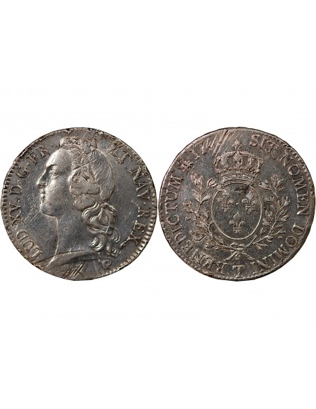 LOUIS XV - ECU AUX RAMEAUX D'OLIVIER - 1726 T NANTES