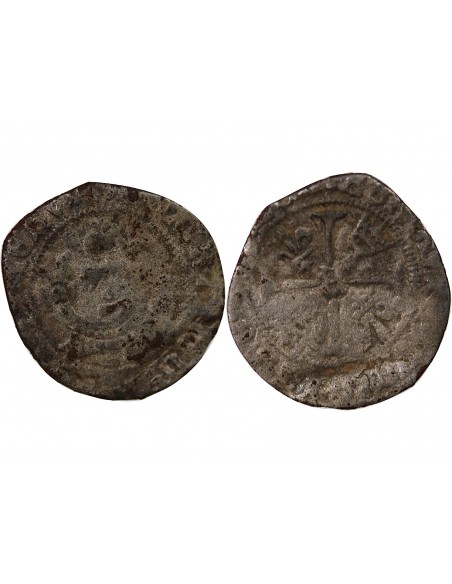 BRETAGNE, CHARLES VIII - LIARD AU DAUPHIN - 1492/1498, RENNES