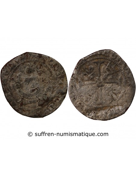 BRETAGNE, CHARLES VIII - LIARD AU DAUPHIN - 1492/1498, RENNES