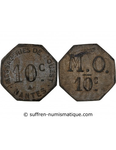 NANTES, NECESSITE - MESSAGERIES DE L'OUEST - 10 CENTIMES