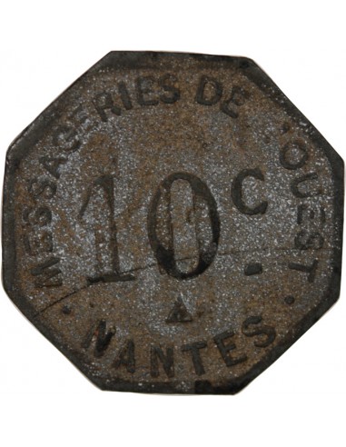 NANTES, NECESSITE - MESSAGERIES DE L'OUEST - 10 CENTIMES
