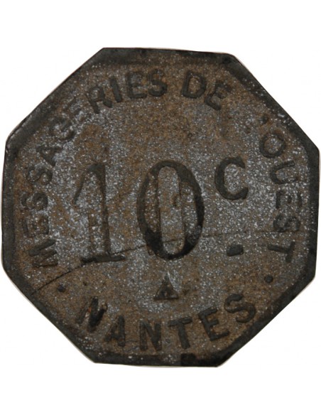 NANTES, NECESSITE - MESSAGERIES DE L'OUEST - 10 CENTIMES