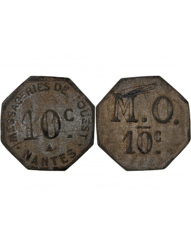NANTES, NECESSITE - MESSAGERIES DE L'OUEST - 10 CENTIMES