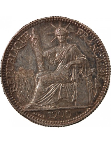 INDOCHINE FRANCAISE - 10 CENTIMES ARGENT - 1900