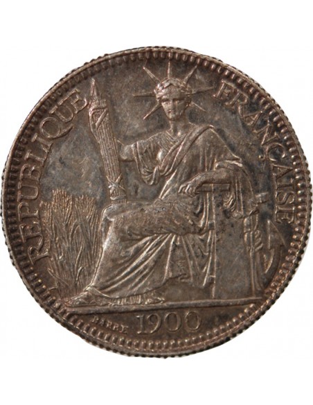 INDOCHINE FRANCAISE - 10 CENTIMES ARGENT - 1900