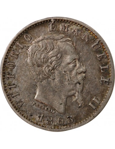 ITALIE, VICTOR EMMANUEL II - 20 CENTESIMI ARGENT 1863 M MILAN