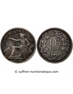 SUISSE - 1 FRANC ARGENT 1850