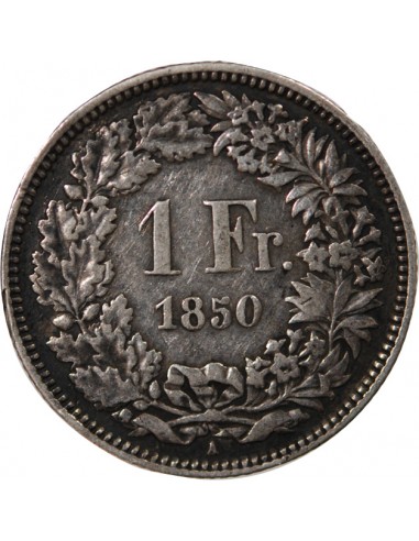 SUISSE - 1 FRANC ARGENT 1850