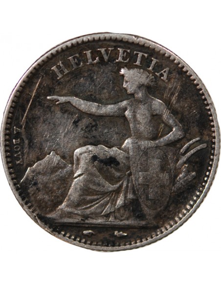 SUISSE - 1 FRANC ARGENT 1850