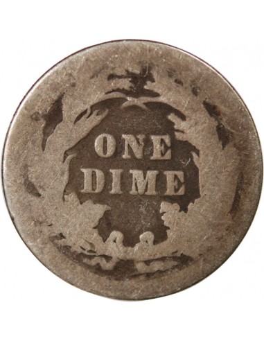 USA - 10 CENTS ARGENT "Seated Liberty Dime" - 1890, PHILADELPHIE