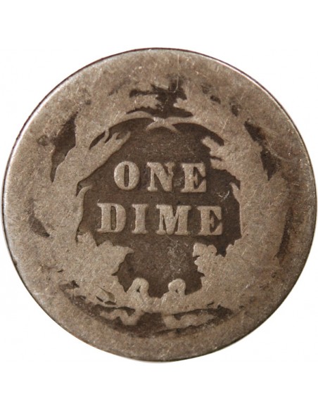 USA - 10 CENTS ARGENT "Seated Liberty Dime" - 1890, PHILADELPHIE