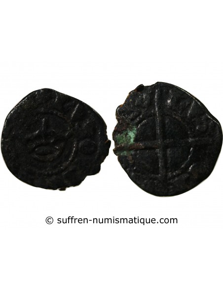 LOUIS XI - OBOLE TOURNOIS, 2nd TYPE - 1467/1483