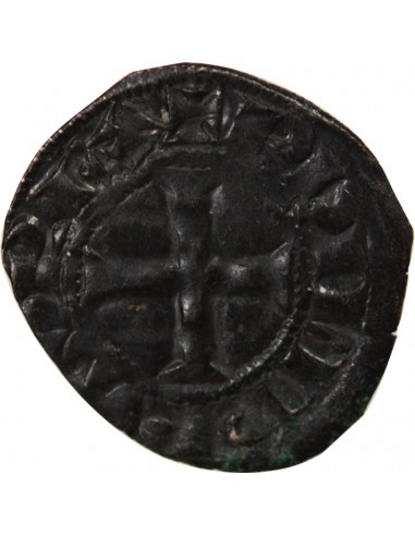 PHILIPPE III / IV - DENIER TOURNOIS à l'O rond 1280 / 1310