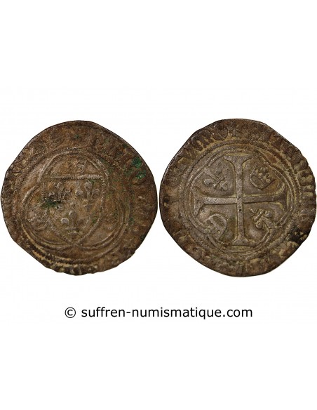 CHARLES VIII - BLANC A LA COURONNE - 1488 / 1498, BORDEAUX