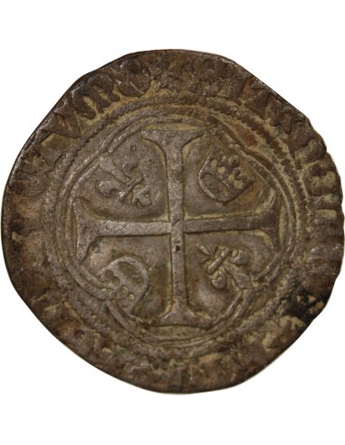 CHARLES VIII - BLANC A LA COURONNE - 1488 / 1498, BORDEAUX