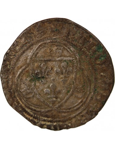 CHARLES VIII - BLANC A LA COURONNE - 1488 / 1498, BORDEAUX