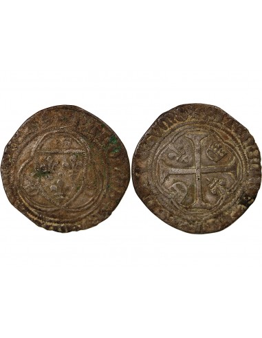 CHARLES VIII - BLANC A LA COURONNE - 1488 / 1498, BORDEAUX