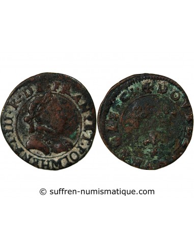 LA LIGUE, HENRI III (POSTHUME) - DOUBLE TOURNOIS - M TOULOUSE, SANS DATE