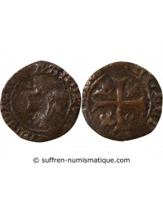 CHARLES VIII - LIARD AU DAUPHIN, 2e TYPE - 1488-1498