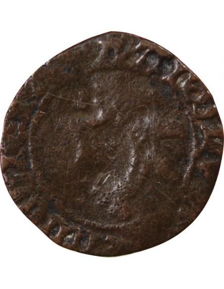 CHARLES VIII - LIARD AU DAUPHIN, 2e TYPE - 1488-1498